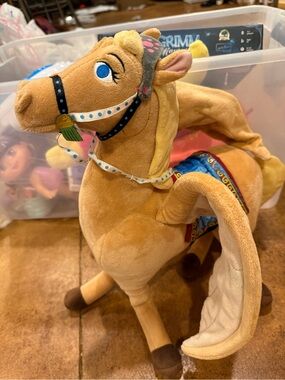 Disney Store Sofia the First Minimus Plush Flying Horse 16" Tan Pegasus